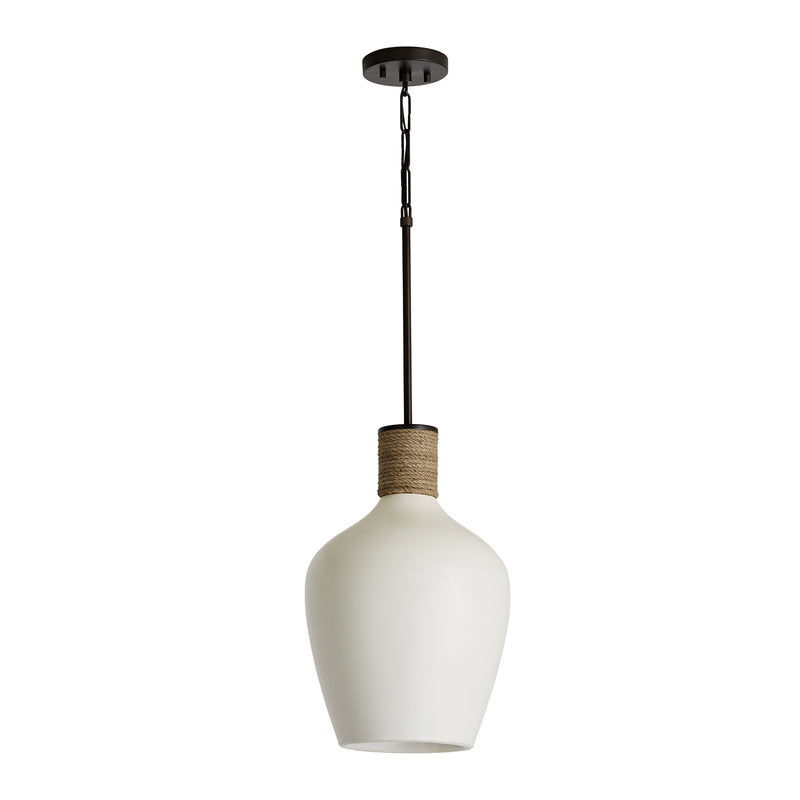 Capital Lighting 340614PW Destin One Light Pendant, Dark Pewter Main Image.jpg