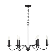 Capital Lighting 437262BI Vincent Six Light Chandelier, Black Iron Main Image.jpg