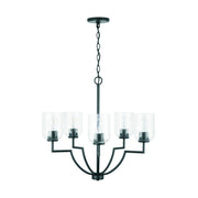 Capital Lighting 439351MB-500 Carter Five Light Chandelier, Matte Black Main Image.jpg