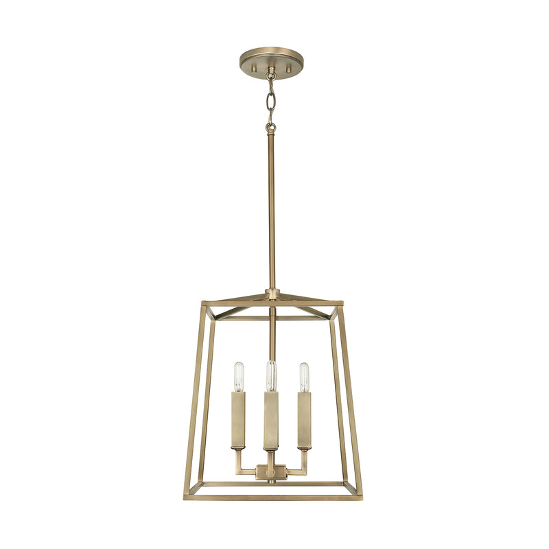 Capital Lighting 537641AD Thea Four Light Foyer Pendant, Aged Brass Main Image.jpg