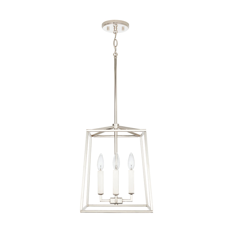 Capital Lighting 537641PN Thea Four Light Foyer Pendant, Polished Nickel Main Image.jpg