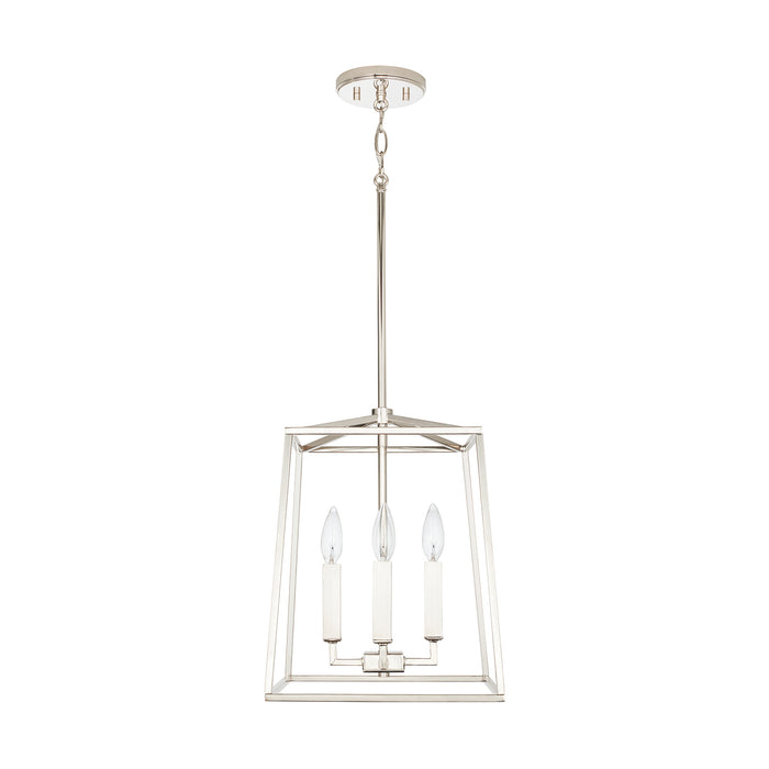 Capital Lighting 537641PN Thea Four Light Foyer Pendant, Polished Nickel Main Image.jpg