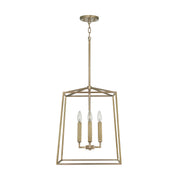 Capital Lighting 537642AD Thea Four Light Foyer Pendant, Aged Brass Main Image.jpg