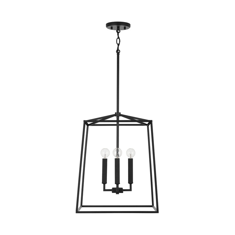 Capital Lighting 537642MB Thea Four Light Foyer Pendant, Matte Black Main Image.jpg