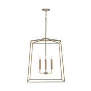 Capital Lighting 537643AD Thea Four Light Foyer Pendant, Aged Brass Main Image.jpg