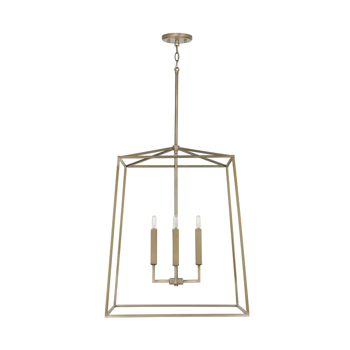 Capital Lighting 537643AD Thea Four Light Foyer Pendant, Aged Brass Main Image.jpg