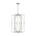 Capital Lighting 537961AS Oran Six Light Foyer Pendant, Antique Silver Main Image.jpg