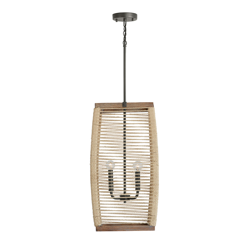 Capital Lighting 540341YG Jacob Four Light Foyer Pendant, Grey Wash and Grey Iron Main Image.jpg