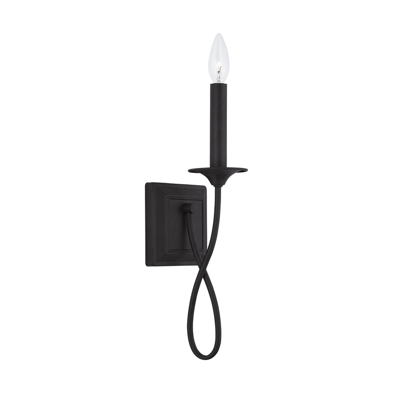 Capital Lighting 637211BI Vincent One Light Wall Sconce, Black Iron Main Image.jpg