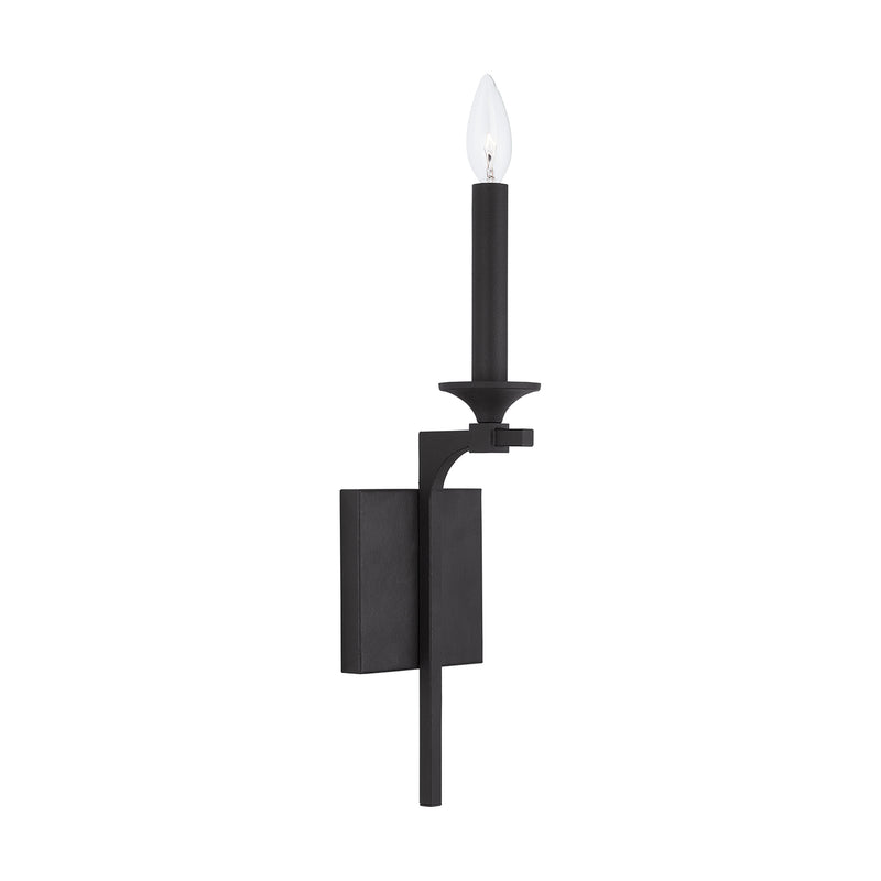 Capital Lighting 637311BI Clint One Light Wall Sconce, Black Iron Main Image.jpg