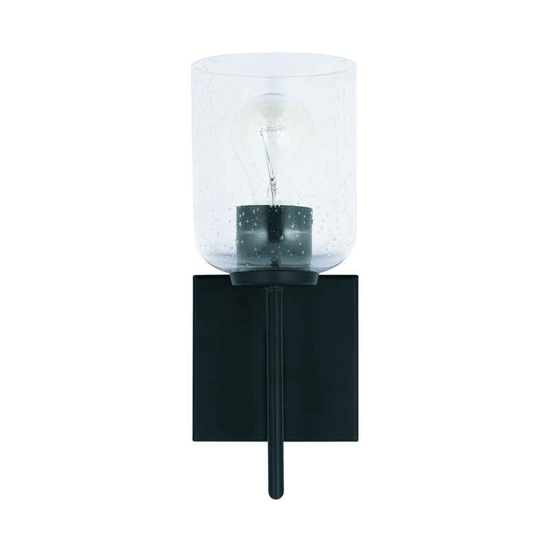 Capital Lighting 639311MB-500 Carter One Light Wall Sconce, Matte Black Main Image.jpg