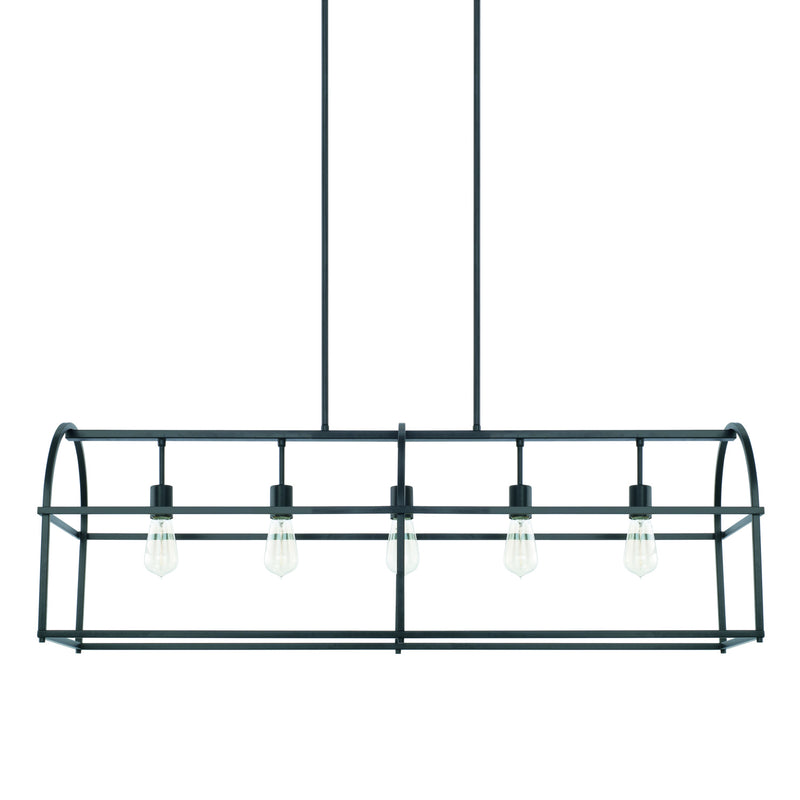 Capital Lighting 825751MB Aubrey Five Light Island Pendant, Matte Black Main Image.jpg