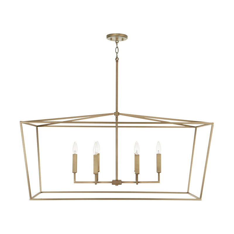 Capital Lighting 837661AD Thea Six Light Island Pendant, Aged Brass Main Image.jpg