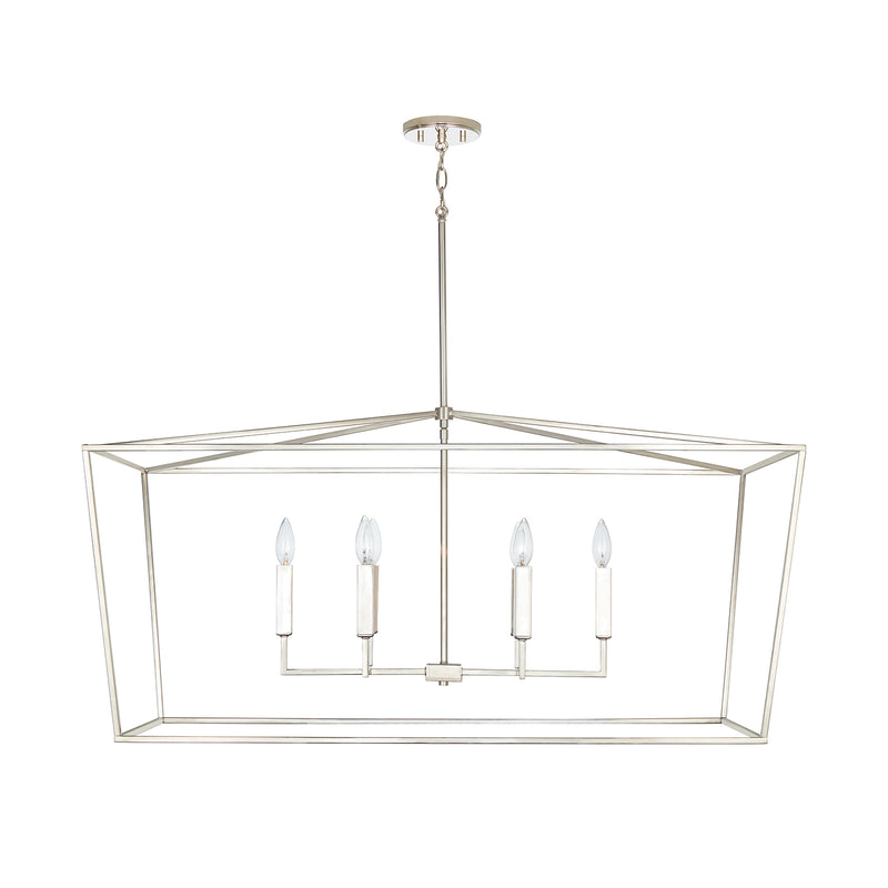 Capital Lighting 837661PN Thea Six Light Island Pendant, Polished Nickel Main Image.jpg