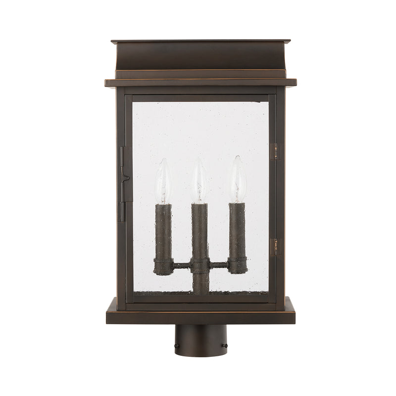 Capital Lighting 936832OZ Bolton Three Light Outdoor Post Lantern, Oiled Bronze Main Image.jpg