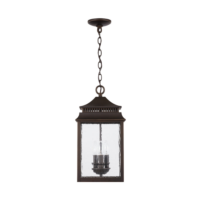 Capital Lighting 936933OZ Sutter Creek Three Light Outdoor Hanging Lantern, Oiled Bronze Main Image.jpg