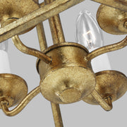 Visual Comfort Studio AC1004ADB Bantry House Four Light Pendant, Antique Gild Alternate Image 2.jpg