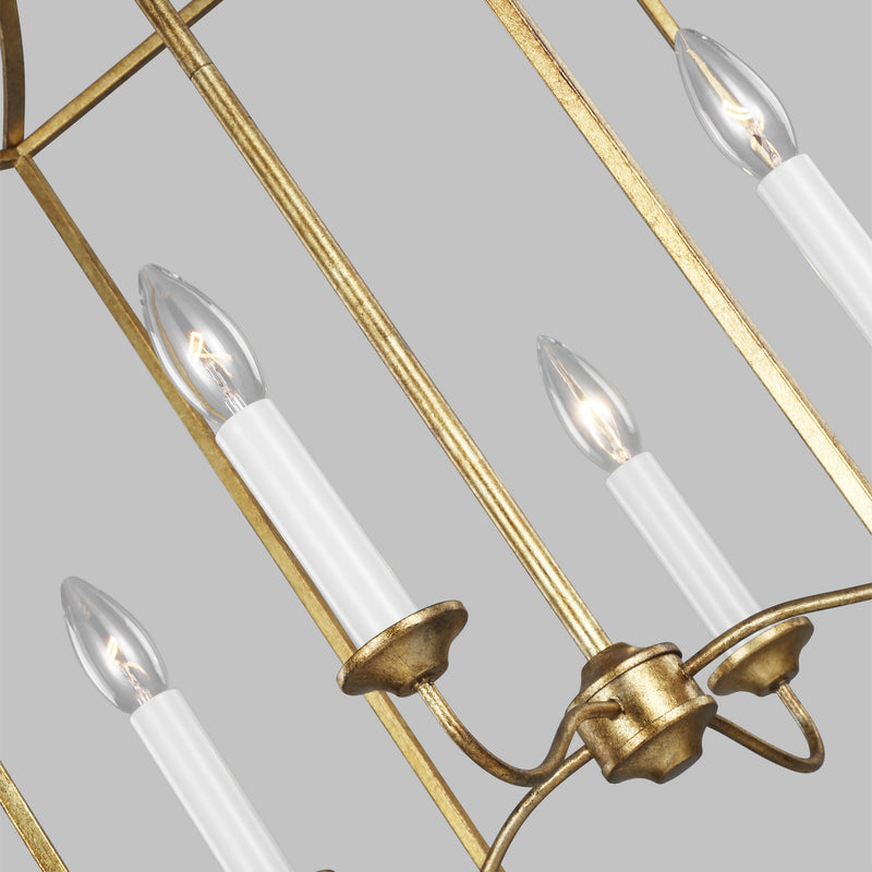 Visual Comfort Studio AC1024ADB Bantry House Four Light Pendant, Antique Gild Alternate Image.jpg