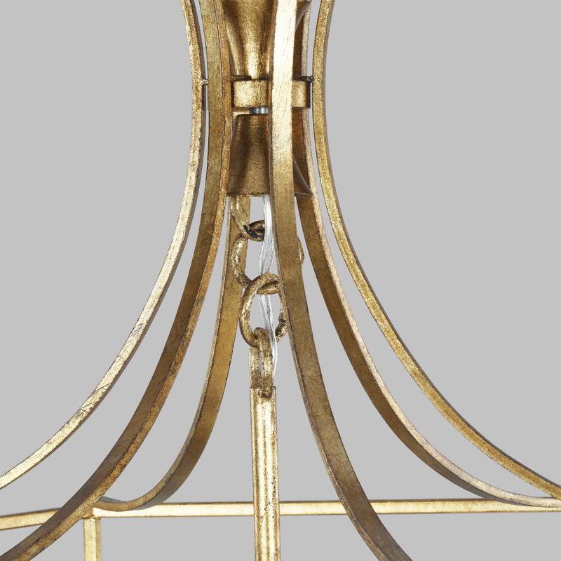 Visual Comfort Studio AC1024ADB Bantry House Four Light Pendant, Antique Gild Alternate Image 2.jpg