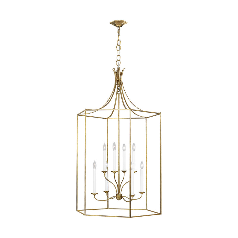 Visual Comfort Studio AC1038ADB Bantry House Eight Light Chandelier, Antique Gild Main Image.jpg