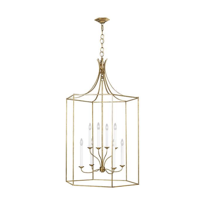 Visual Comfort Studio AC1038ADB Bantry House Eight Light Chandelier, Antique Gild Main Image.jpg