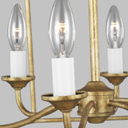 Visual Comfort Studio AC1046ADB Bantry House Six Light Chandelier, Antique Gild Alternate Image.jpg