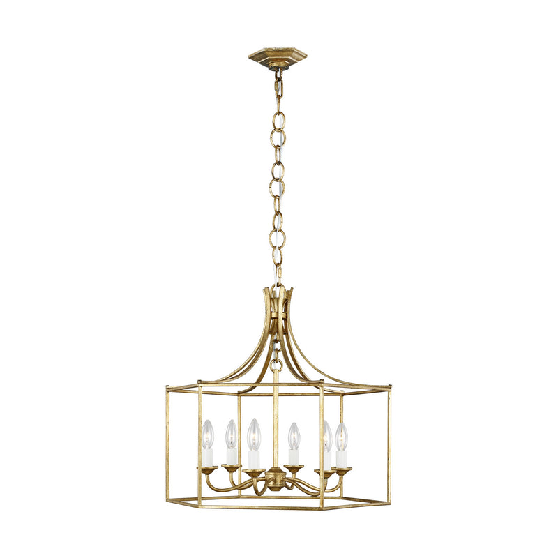 Visual Comfort Studio AC1046ADB Bantry House Six Light Chandelier, Antique Gild Main Image.jpg