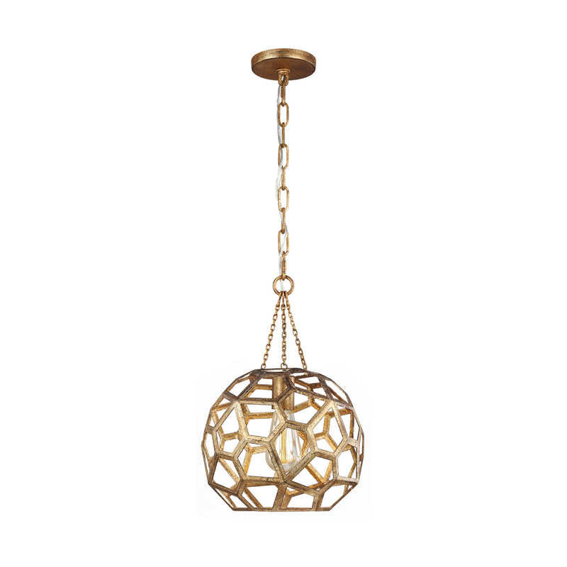 Visual Comfort Studio AP1051ADB Feccetta One Light Pendant, Antique Gild Main Image.jpg