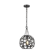 Visual Comfort Studio AP1051MBK Feccetta One Light Pendant, Midnight Black Main Image.jpg