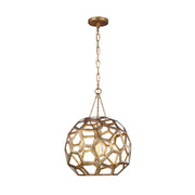 Visual Comfort Studio AP1061ADB Feccetta One Light Pendant, Antique Gild Main Image.jpg