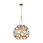 Visual Comfort Studio AP1071ADB Feccetta One Light Pendant, Antique Gild Main Image.jpg