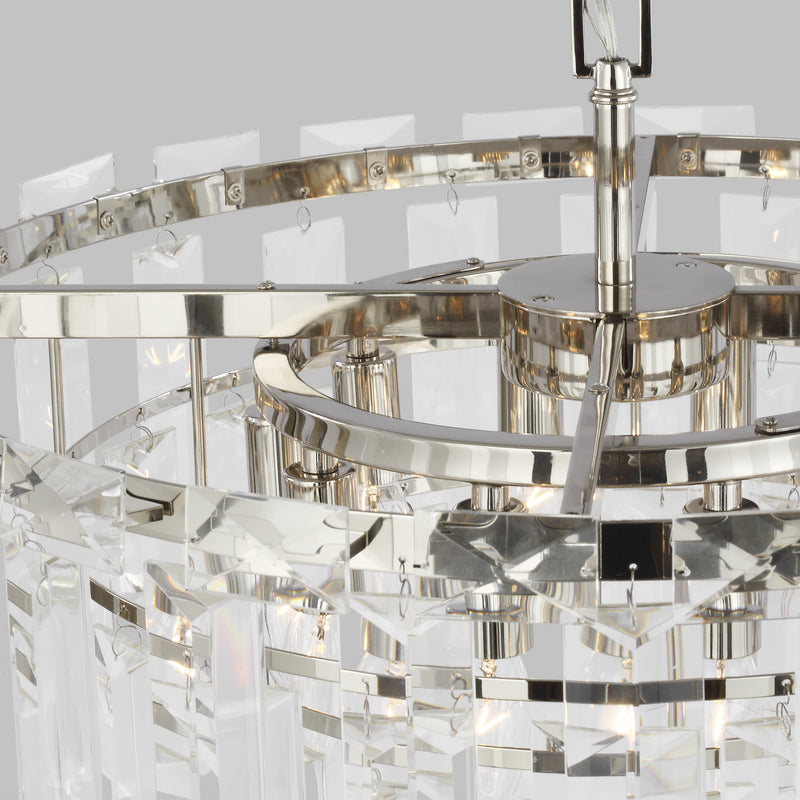 Visual Comfort Studio CC12610PN Arden Ten Light Chandelier, Polished Nickel Alternate Image 2.jpg
