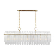 Visual Comfort Studio CC1307BBS Beckett Seven Light Linear Chandelier, Burnished Brass Main Image.jpg