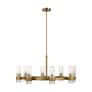Visual Comfort Studio CC1378BBS Geneva Eight Light Chandelier, Burnished Brass Main Image.jpg