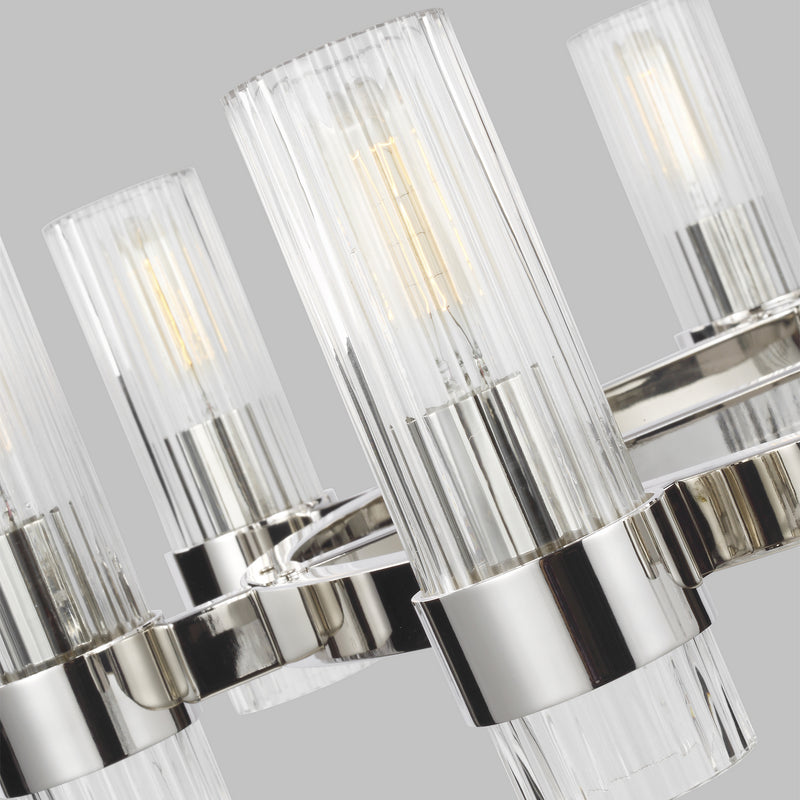 Visual Comfort Studio CC1378PN Geneva Eight Light Chandelier, Polished Nickel Alternate Image 4.jpg