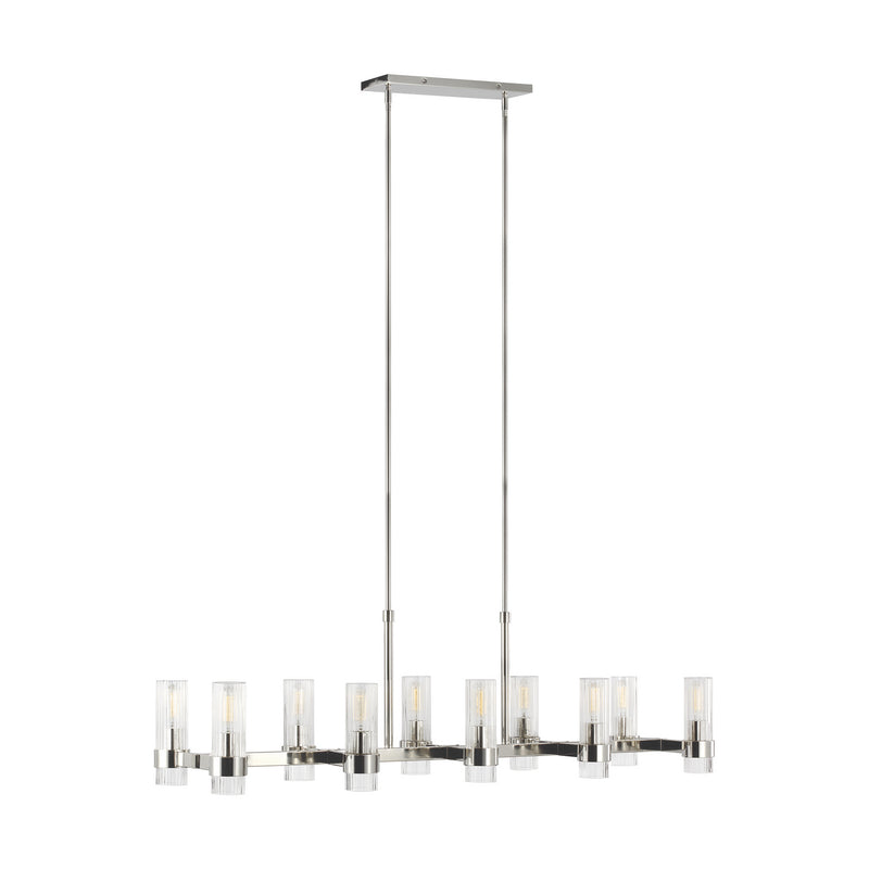 Visual Comfort Studio CC13810PN Geneva Ten Light Chandelier, Polished Nickel Main Image.jpg