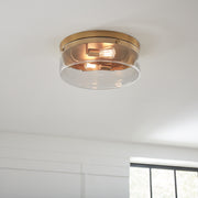 Visual Comfort Studio CF1032BBS Garrett Two Light Flush Mount, Burnished Brass Alternate Image 4.jpg