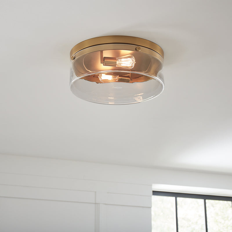 Visual Comfort Studio CF1032BBS Garrett Two Light Flush Mount, Burnished Brass Alternate Image 4.jpg