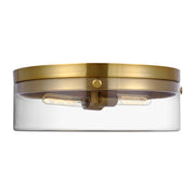 Visual Comfort Studio CF1032BBS Garrett Two Light Flush Mount, Burnished Brass Main Image.jpg