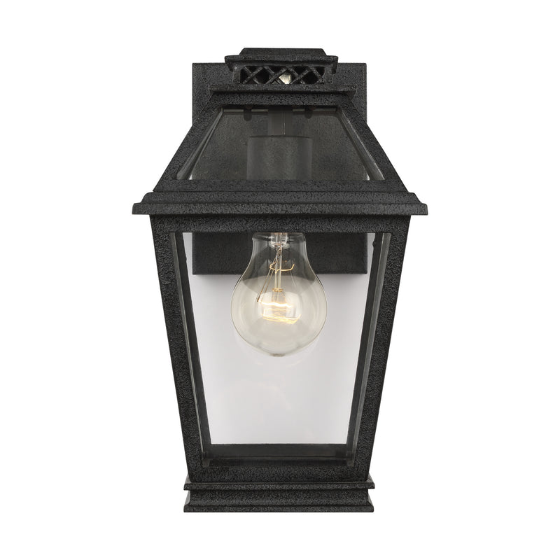 Visual Comfort Studio CO1001DWZ Falmouth One Light Outdoor Wall Lantern, Dark Weathered Zinc Main Image.jpg