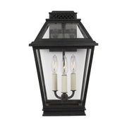 Visual Comfort Studio CO1023DWZ Falmouth Three Light Outdoor Wall Lantern, Dark Weathered Zinc Main Image.jpg