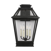 Visual Comfort Studio CO1034DWZ Falmouth Four Light Outdoor Wall Lantern, Dark Weathered Zinc Main Image.jpg