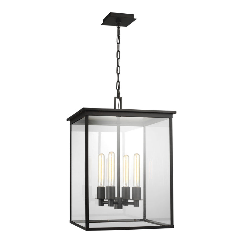 Visual Comfort Studio CO1154HTCP Freeport Four Light Hanging Lantern, Heritage Copper Main Image.jpg
