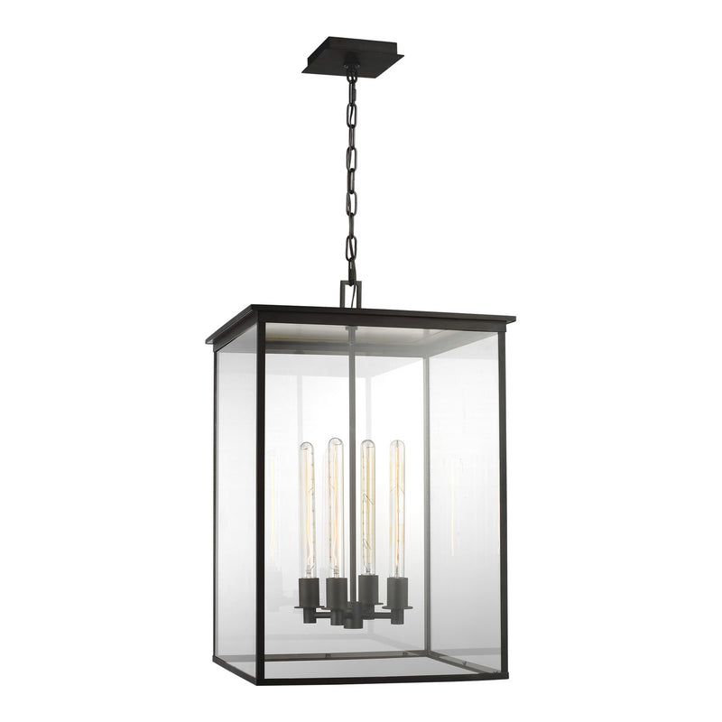 Visual Comfort Studio CO1164HTCP Freeport Four Light Hanging Lantern, Heritage Copper Main Image.jpg