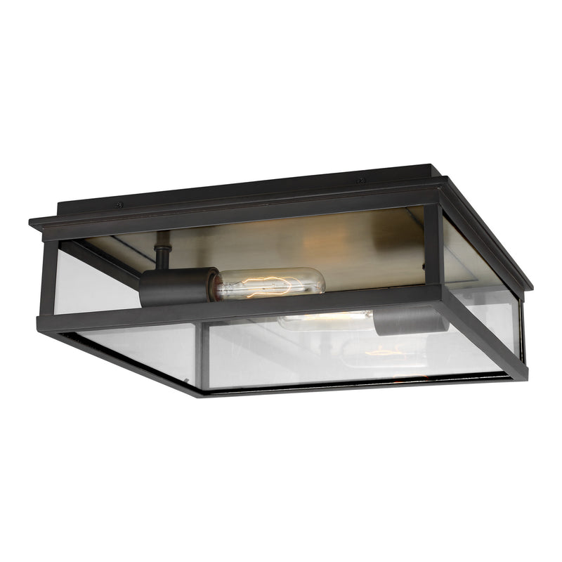 Visual Comfort Studio CO1182HTCP Freeport Two Light Outdoor Flush Mount, Heritage Copper Main Image.jpg