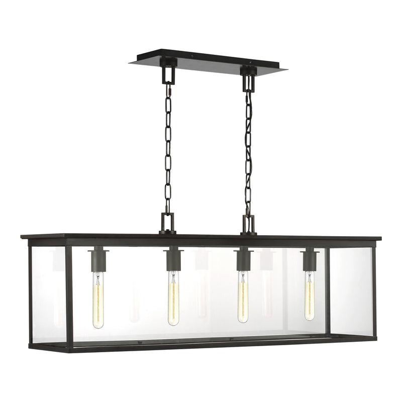 Visual Comfort Studio CO1214HTCP Freeport Four Light Outdoor Linear Chandelier, Heritage Copper Main Image.jpg