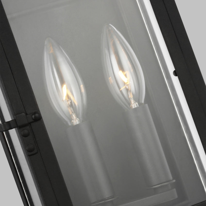 Visual Comfort Studio CO1252TXB Hingham Two Light Outdoor Wall Lantern, Textured Black Alternate Image 2.jpg