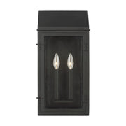 Visual Comfort Studio CO1272TXB Hingham Two Light Outdoor Wall Lantern, Textured Black Main Image.jpg