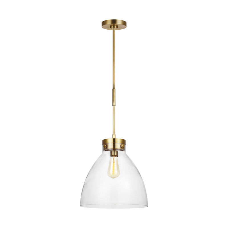 Visual Comfort Studio CP1121BBS Garrett One Light Pendant, Burnished Brass Alternate Image 2.jpg