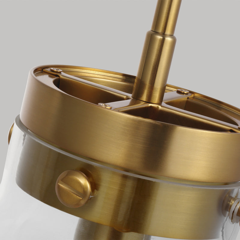 Visual Comfort Studio CP1121BBS Garrett One Light Pendant, Burnished Brass Alternate Image 4.jpg
